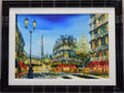 love at the corner cafe framed original by simon wright