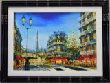 love at the corner cafe framed original by simon wright