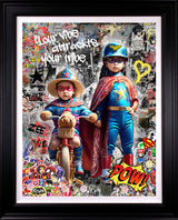 your vibe attracts your tribe deluxe edition black framed print by artist zee