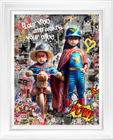 your vibe attracts your tribe deluxe editiom white framed print by artist zee