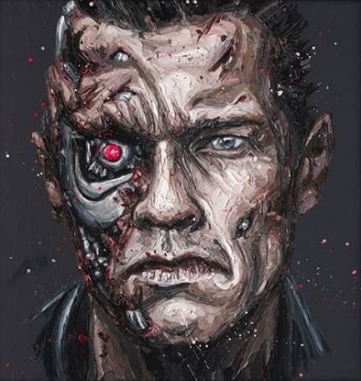 Picture of Arnie- Hand Embellished Canvas