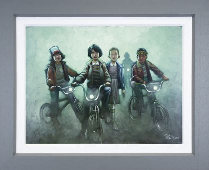 Picture of Strange Times- Stranger Things- Hand Embellished Canvas