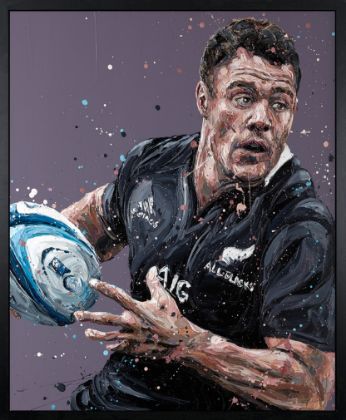 Picture of Dan Carter- Hand Embellished Canvas