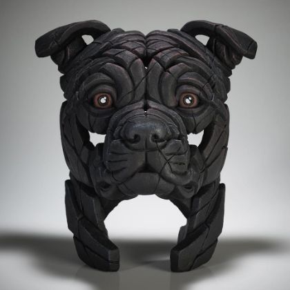 Picture of Staffordshire Bull Terrier Bust - Black