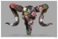 Picture of Floral Ram Skull - Large