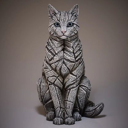 Picture of Sitting Cat- White