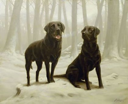 Picture of Winter Friends II - Black Labs